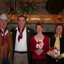 Our wedding at the justice of the peace, then powder horn with Uncle Tim and Linda